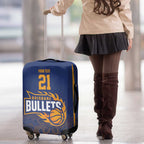 Basketball Custom Brisbane Luggage Cover Simple Australian Dot Art - Aussie Hoodie