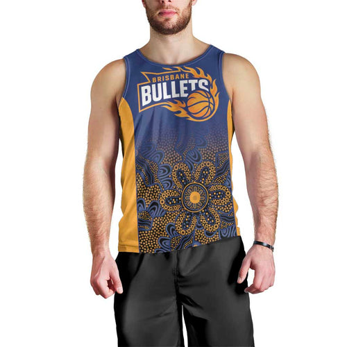 Basketball Custom Brisbane Men Tank Top Simple Australian Dot Art - Aussie Hoodie