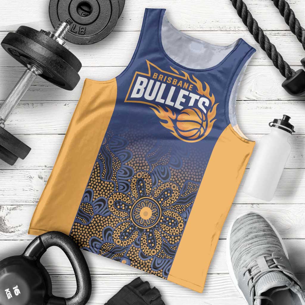 Basketball Custom Brisbane Men Tank Top Simple Australian Dot Art - Aussie Hoodie