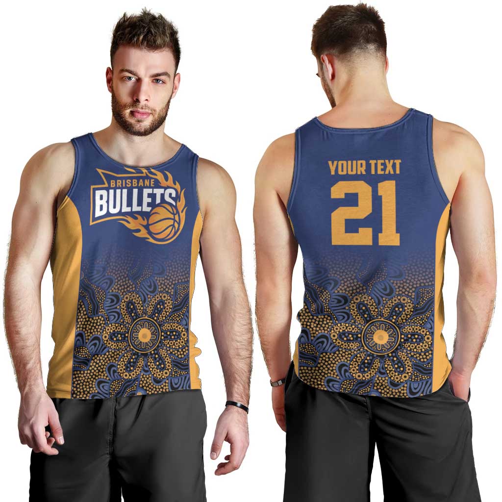 Basketball Custom Brisbane Men Tank Top Simple Australian Dot Art - Aussie Hoodie