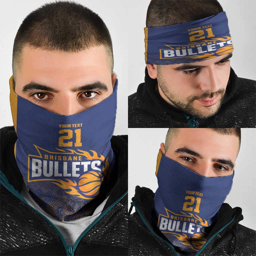 Basketball Custom Brisbane Neck Gaiter Simple Australian Dot Art LT9