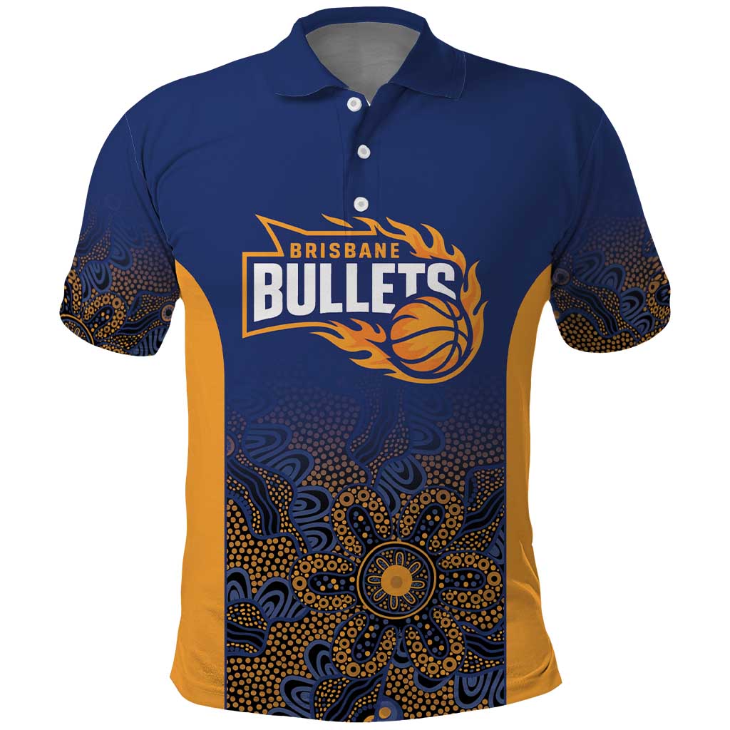 Basketball Custom Brisbane Polo Shirt Simple Australian Dot Art - Aussie Hoodie