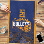 Basketball Custom Brisbane Puzzle Simple Australian Dot Art LT9