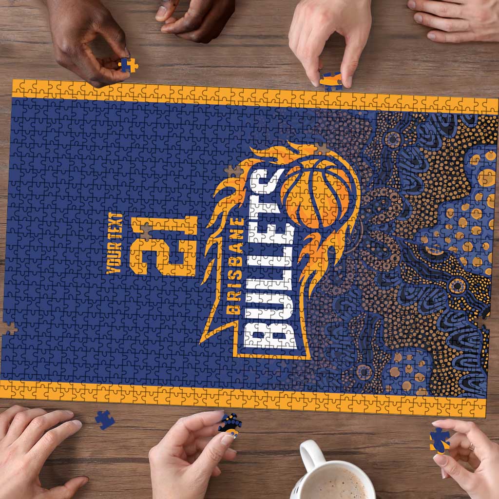 Basketball Custom Brisbane Puzzle Simple Australian Dot Art LT9