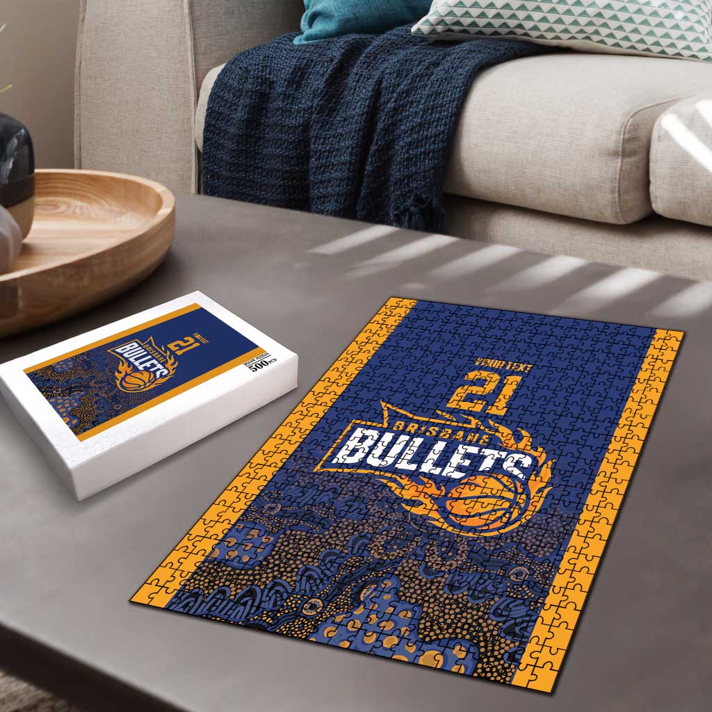 Basketball Custom Brisbane Puzzle Simple Australian Dot Art LT9