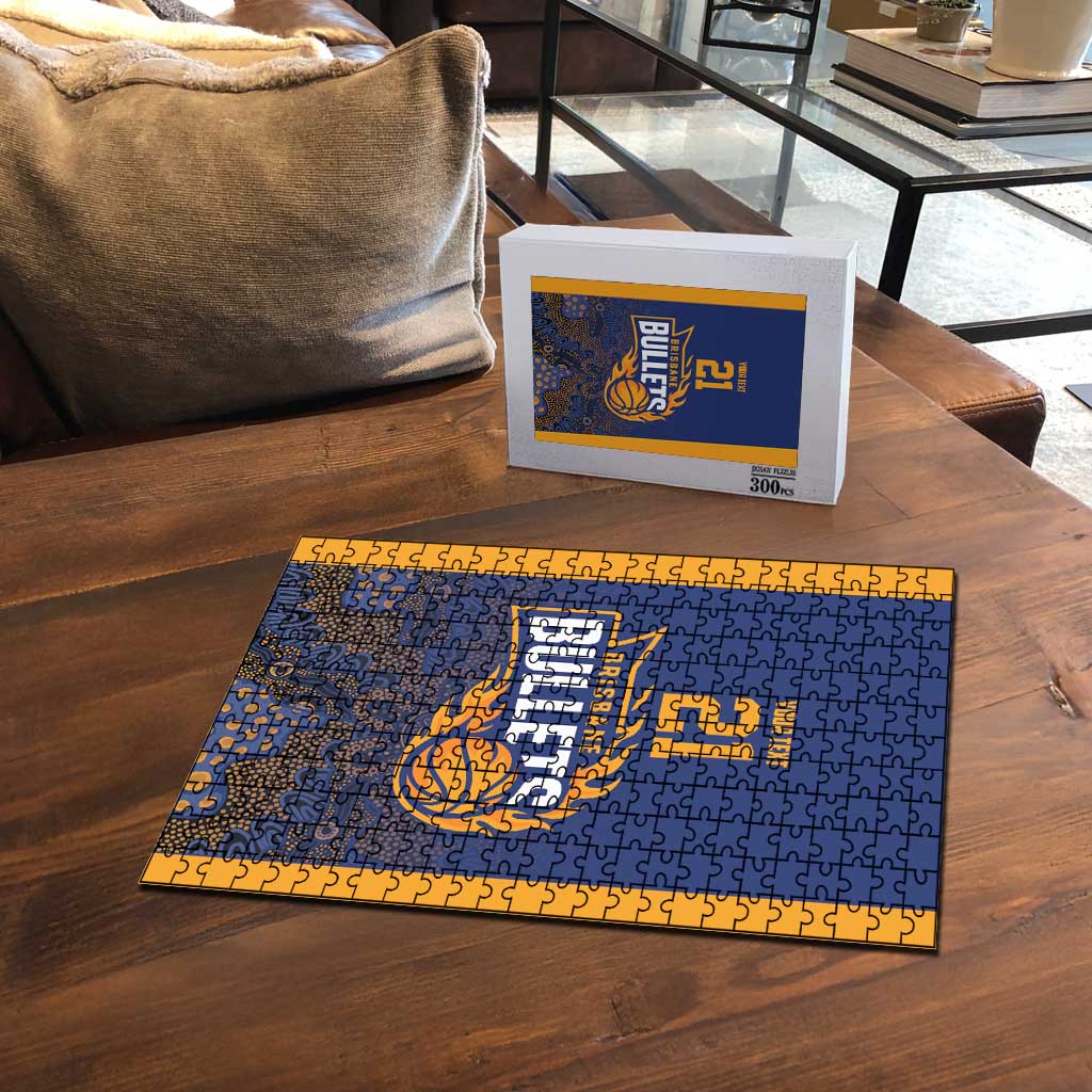 Basketball Custom Brisbane Puzzle Simple Australian Dot Art LT9