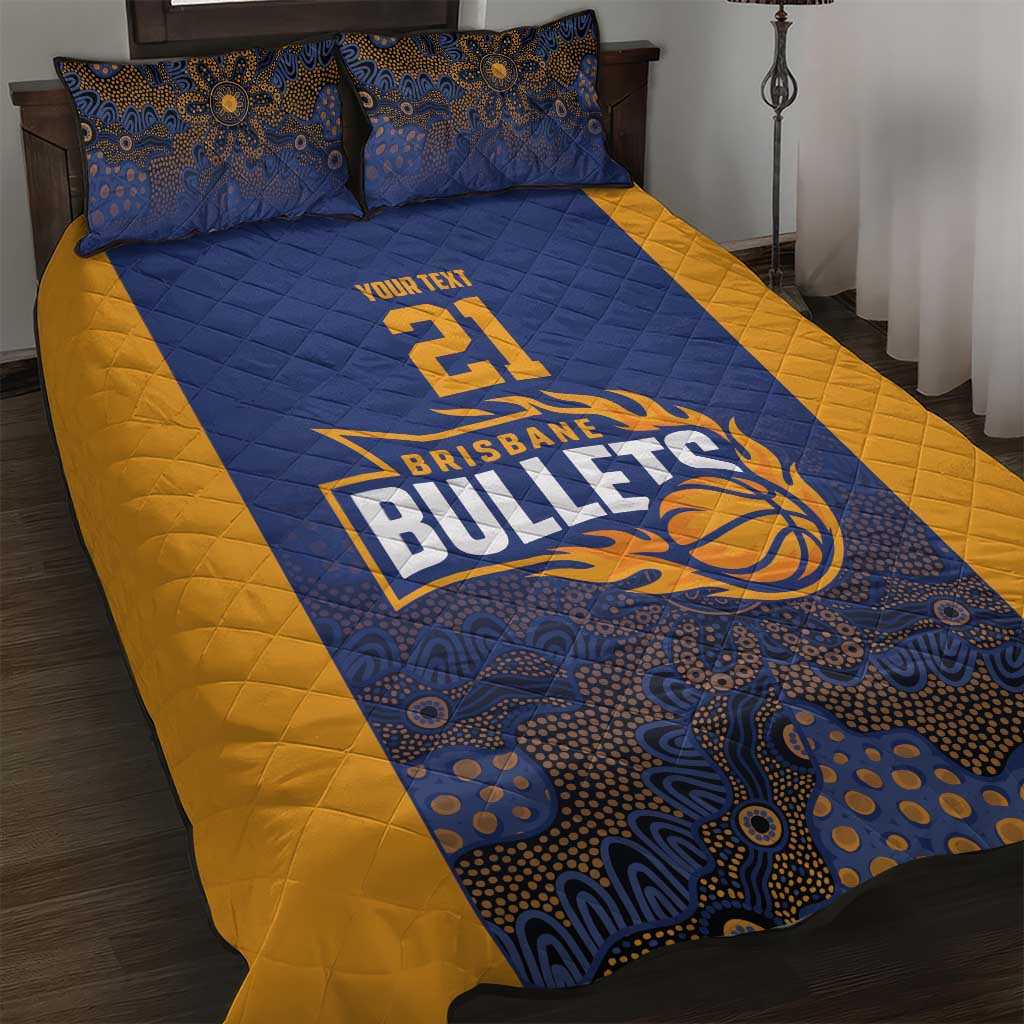 Basketball Custom Brisbane Quilt Bed Set Simple Australian Dot Art - Aussie Hoodie