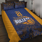 Basketball Custom Brisbane Quilt Bed Set Simple Australian Dot Art - Aussie Hoodie
