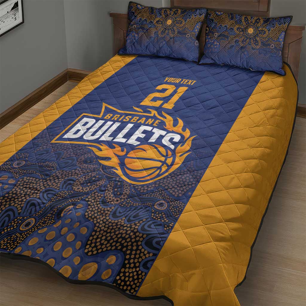 Basketball Custom Brisbane Quilt Bed Set Simple Australian Dot Art - Aussie Hoodie