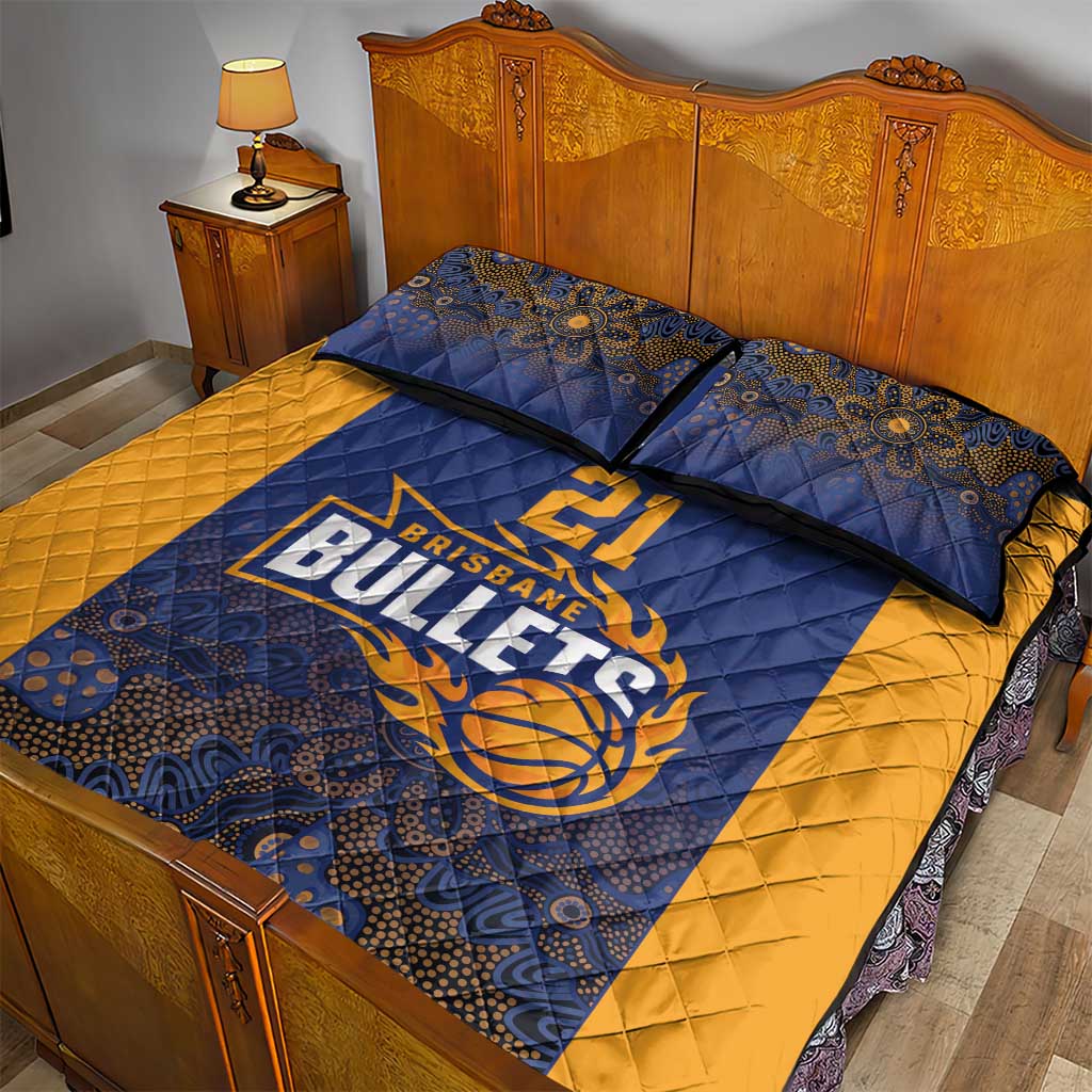 Basketball Custom Brisbane Quilt Bed Set Simple Australian Dot Art - Aussie Hoodie
