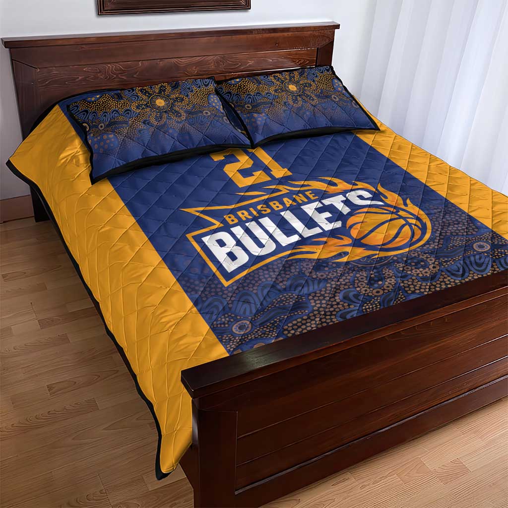 Basketball Custom Brisbane Quilt Bed Set Simple Australian Dot Art - Aussie Hoodie