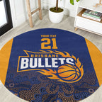 Basketball Custom Brisbane Round Carpet Simple Australian Dot Art - Aussie Hoodie