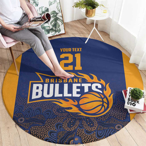 Basketball Custom Brisbane Round Carpet Simple Australian Dot Art - Aussie Hoodie