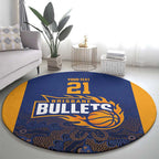 Basketball Custom Brisbane Round Carpet Simple Australian Dot Art - Aussie Hoodie