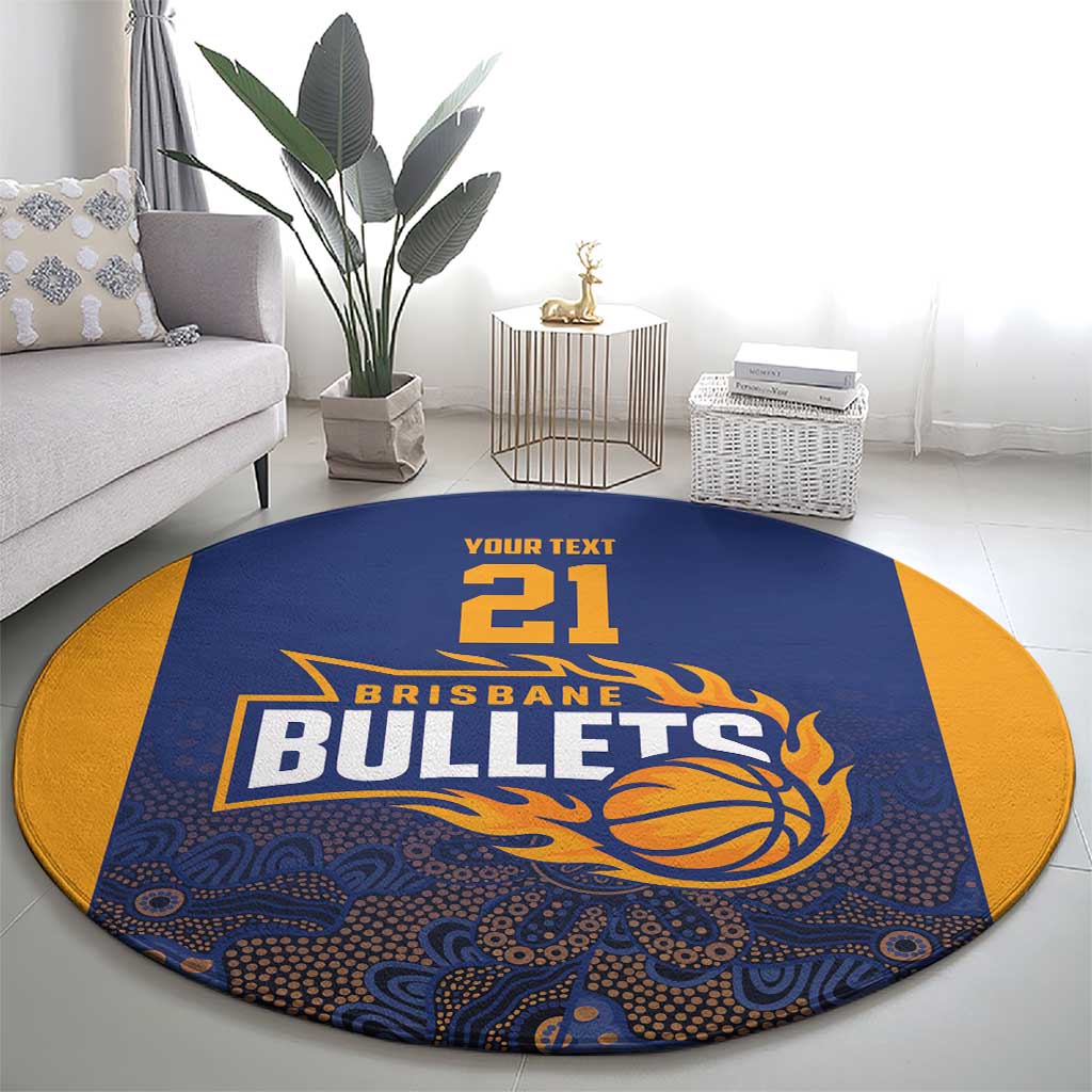 Basketball Custom Brisbane Round Carpet Simple Australian Dot Art - Aussie Hoodie