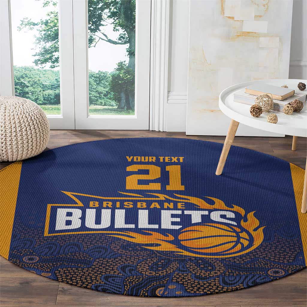 Basketball Custom Brisbane Round Carpet Simple Australian Dot Art - Aussie Hoodie