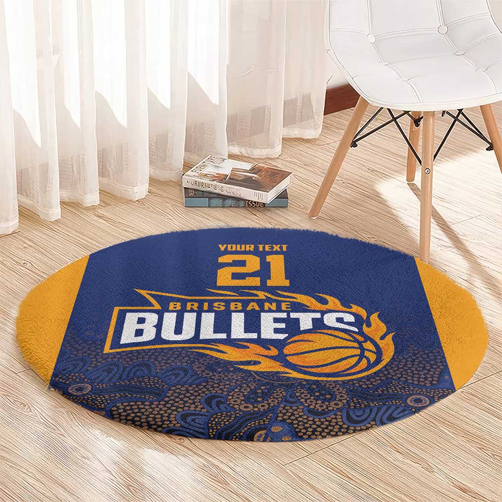 Basketball Custom Brisbane Round Carpet Simple Australian Dot Art - Aussie Hoodie