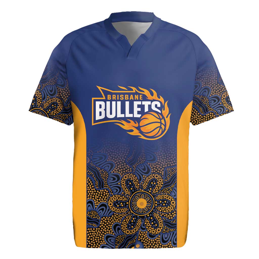 Basketball Custom Brisbane Rugby Jersey Simple Australian Dot Art - Aussie Hoodie