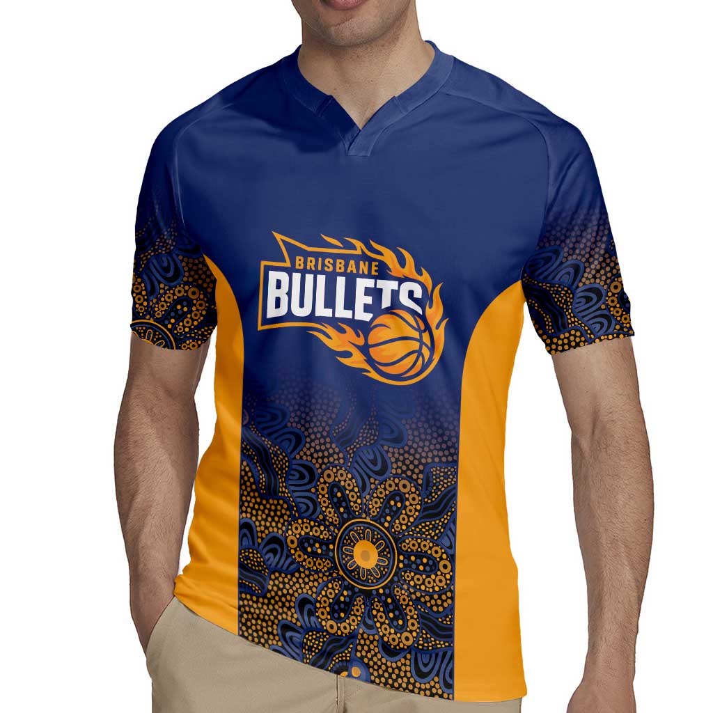 Basketball Custom Brisbane Rugby Jersey Simple Australian Dot Art - Aussie Hoodie