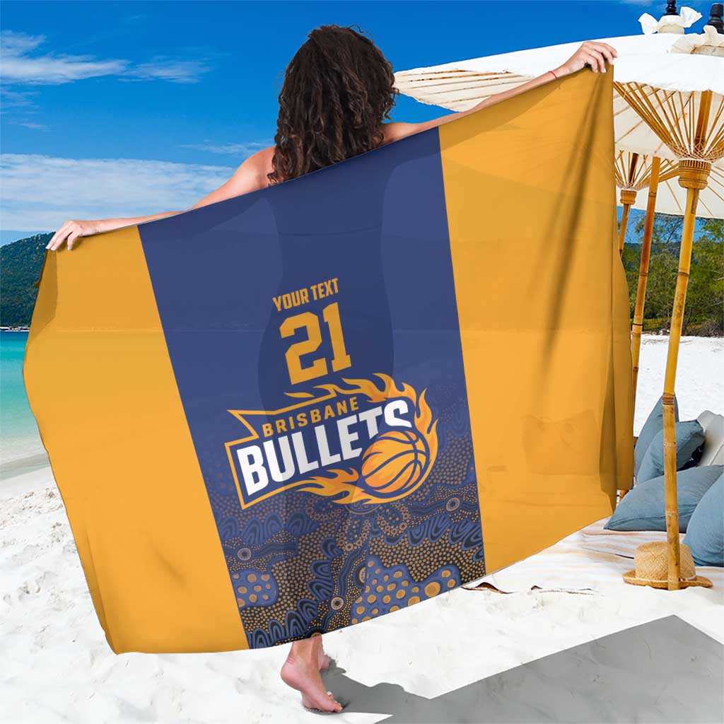 Basketball Custom Brisbane Sarong Simple Australian Dot Art - Aussie Hoodie