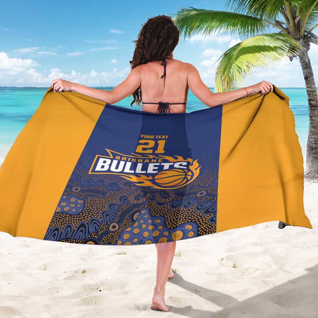 Basketball Custom Brisbane Sarong Simple Australian Dot Art - Aussie Hoodie