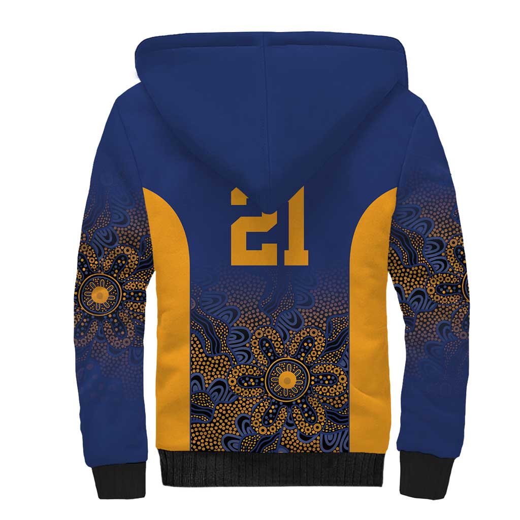 Basketball Custom Brisbane Sherpa Hoodie Simple Australian Dot Art - Aussie Hoodie