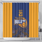 Basketball Custom Brisbane Shower Curtain Simple Australian Dot Art - Aussie Hoodie