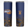 Basketball Custom Brisbane Skinny Tumbler Simple Australian Dot Art - Aussie Hoodie