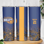 Basketball Custom Brisbane Skinny Tumbler Simple Australian Dot Art - Aussie Hoodie