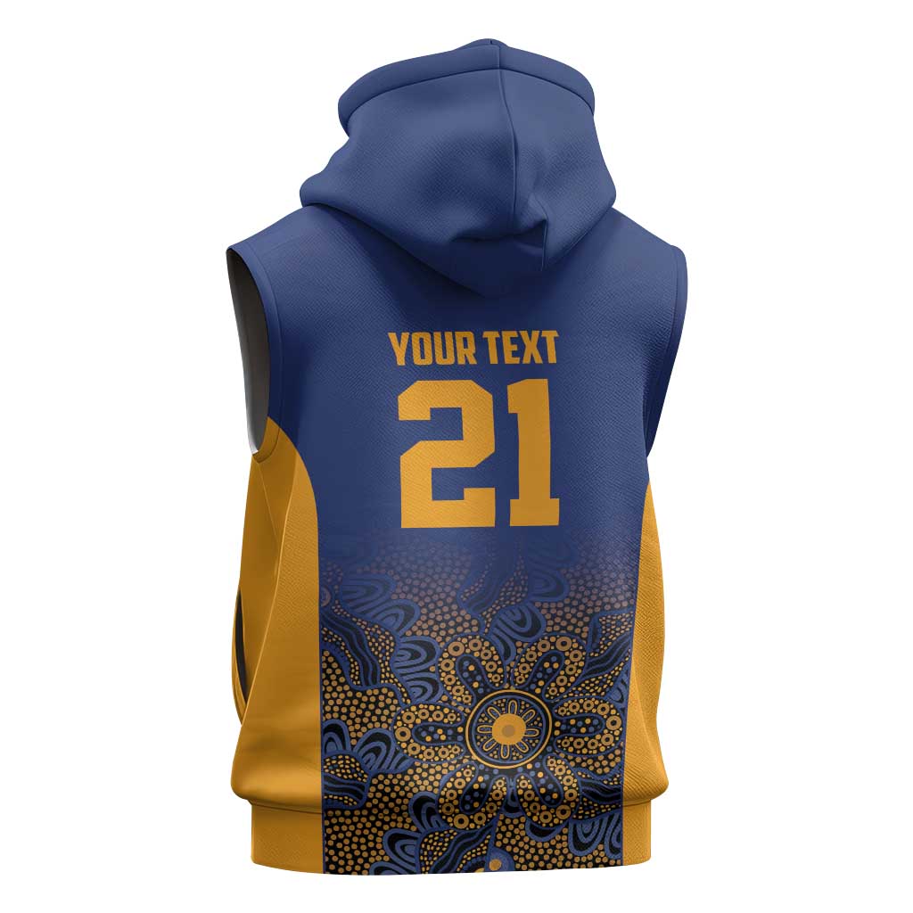 Basketball Custom Brisbane Sleeveless Hoodie Simple Australian Dot Art - Aussie Hoodie