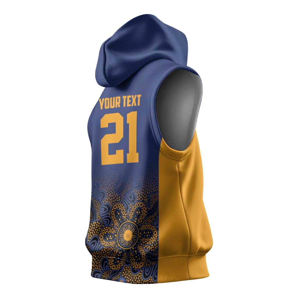 Basketball Custom Brisbane Sleeveless Hoodie Simple Australian Dot Art - Aussie Hoodie