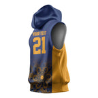 Basketball Custom Brisbane Sleeveless Hoodie Simple Australian Dot Art - Aussie Hoodie