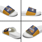 Basketball Custom Brisbane Slide Sandals Simple Australian Dot Art - Aussie Hoodie