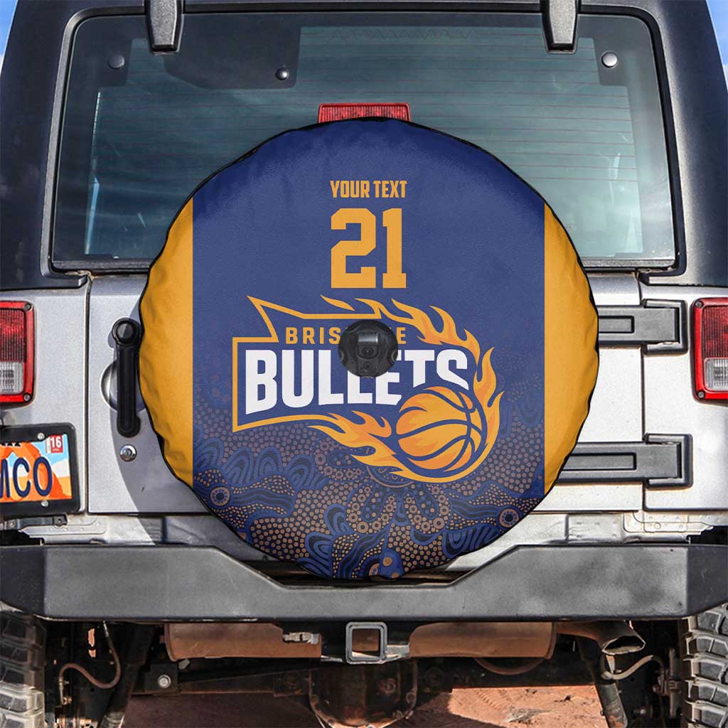 Basketball Custom Brisbane Spare Tire Cover Simple Australian Dot Art - Aussie Hoodie