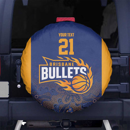 Basketball Custom Brisbane Spare Tire Cover Simple Australian Dot Art - Aussie Hoodie