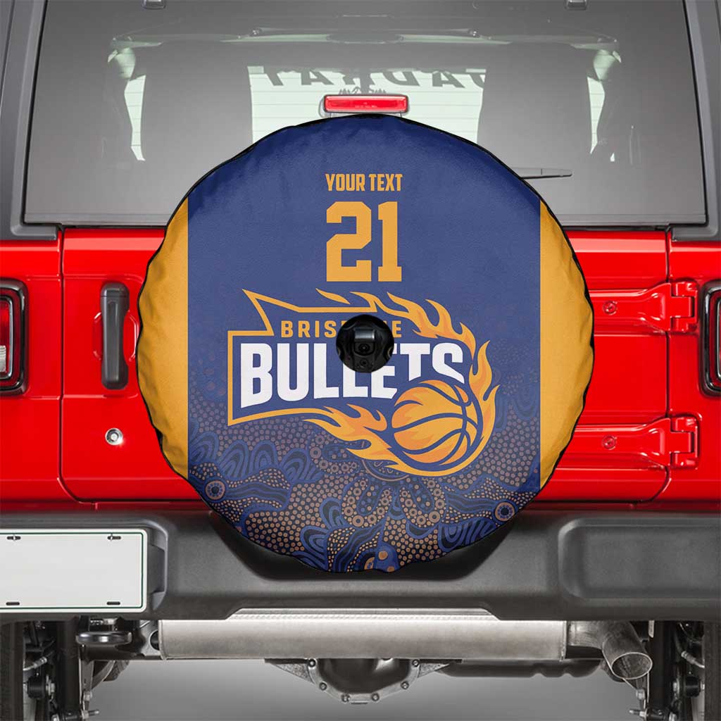 Basketball Custom Brisbane Spare Tire Cover Simple Australian Dot Art - Aussie Hoodie