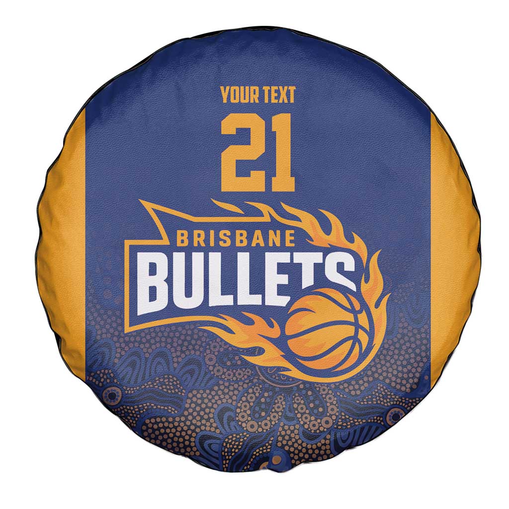 Basketball Custom Brisbane Spare Tire Cover Simple Australian Dot Art - Aussie Hoodie