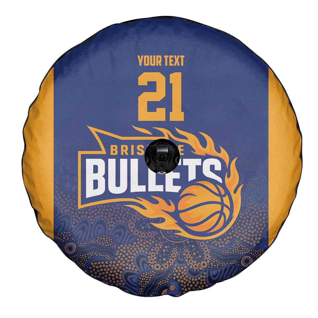 Basketball Custom Brisbane Spare Tire Cover Simple Australian Dot Art - Aussie Hoodie