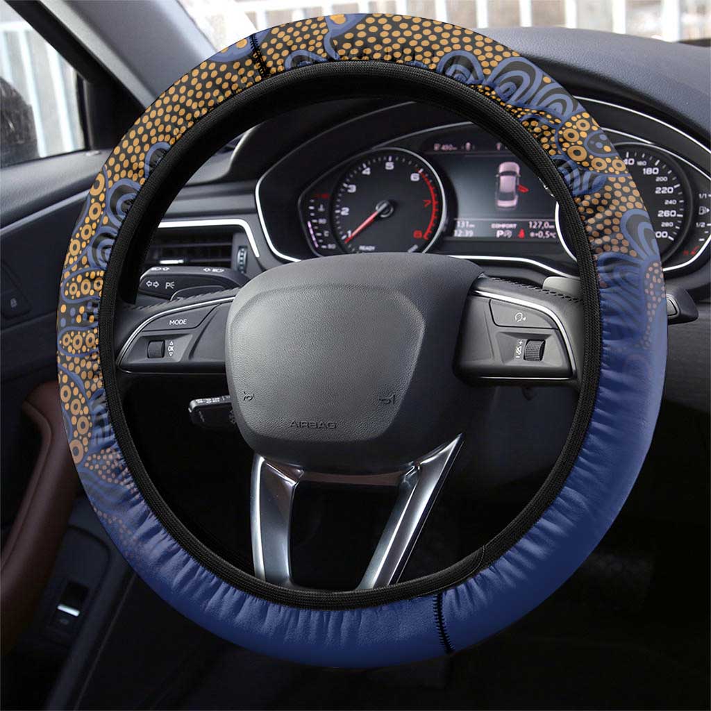 Basketball Brisbane Steering Wheel Cover Simple Australian Dot Art - Aussie Hoodie