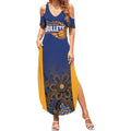 Basketball Custom Brisbane Summer Maxi Dress Simple Australian Dot Art - Aussie Hoodie