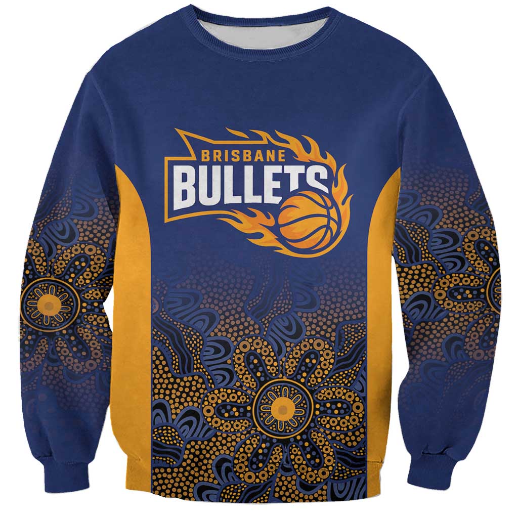 Basketball Custom Brisbane Sweatshirt Simple Australian Dot Art - Aussie Hoodie