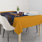 Basketball Custom Brisbane Tablecloth Simple Australian Dot Art - Aussie Hoodie