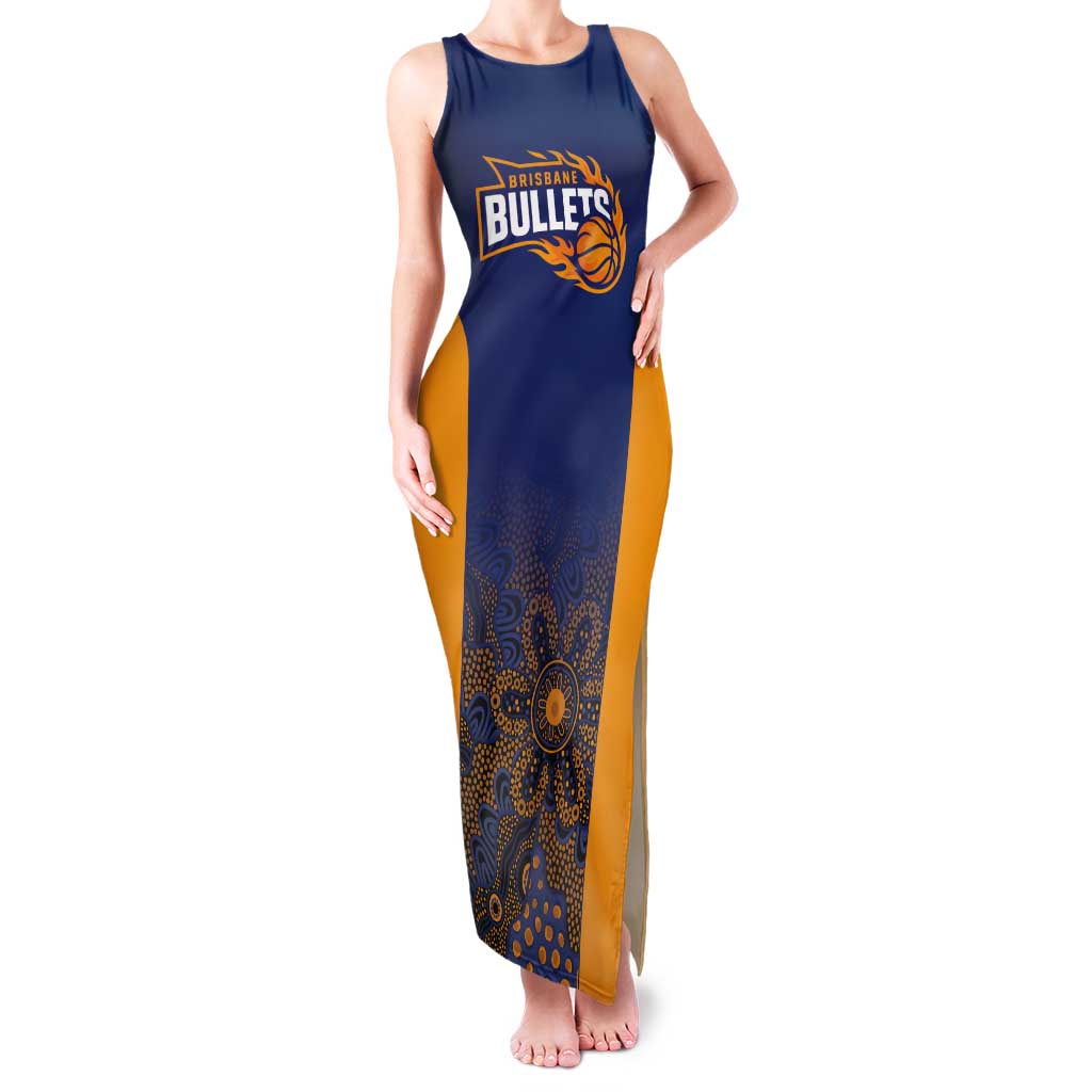 Basketball Custom Brisbane Tank Maxi Dress Simple Australian Dot Art - Aussie Hoodie
