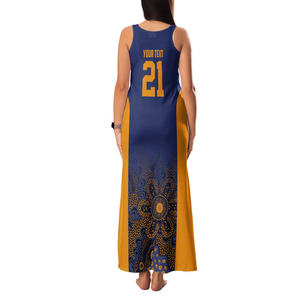 Basketball Custom Brisbane Tank Maxi Dress Simple Australian Dot Art - Aussie Hoodie