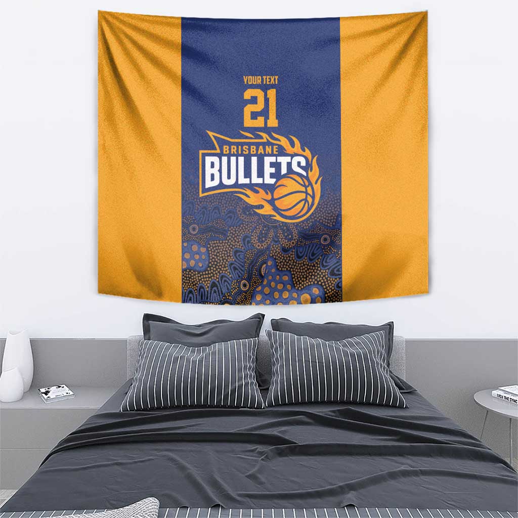 Basketball Custom Brisbane Tapestry Simple Australian Dot Art - Aussie Hoodie