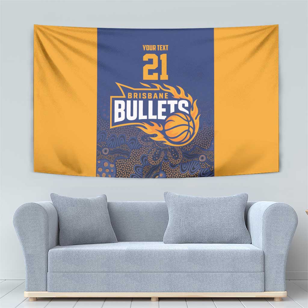 Basketball Custom Brisbane Tapestry Simple Australian Dot Art - Aussie Hoodie