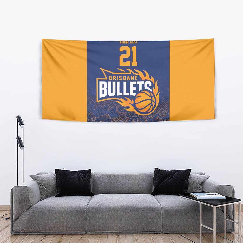Basketball Custom Brisbane Tapestry Simple Australian Dot Art - Aussie Hoodie
