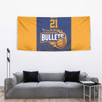 Basketball Custom Brisbane Tapestry Simple Australian Dot Art - Aussie Hoodie