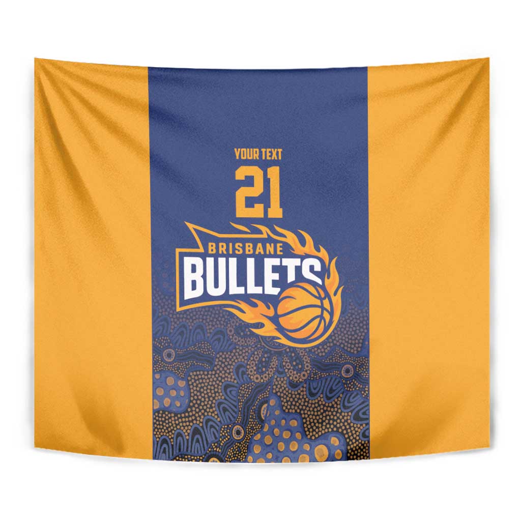 Basketball Custom Brisbane Tapestry Simple Australian Dot Art - Aussie Hoodie