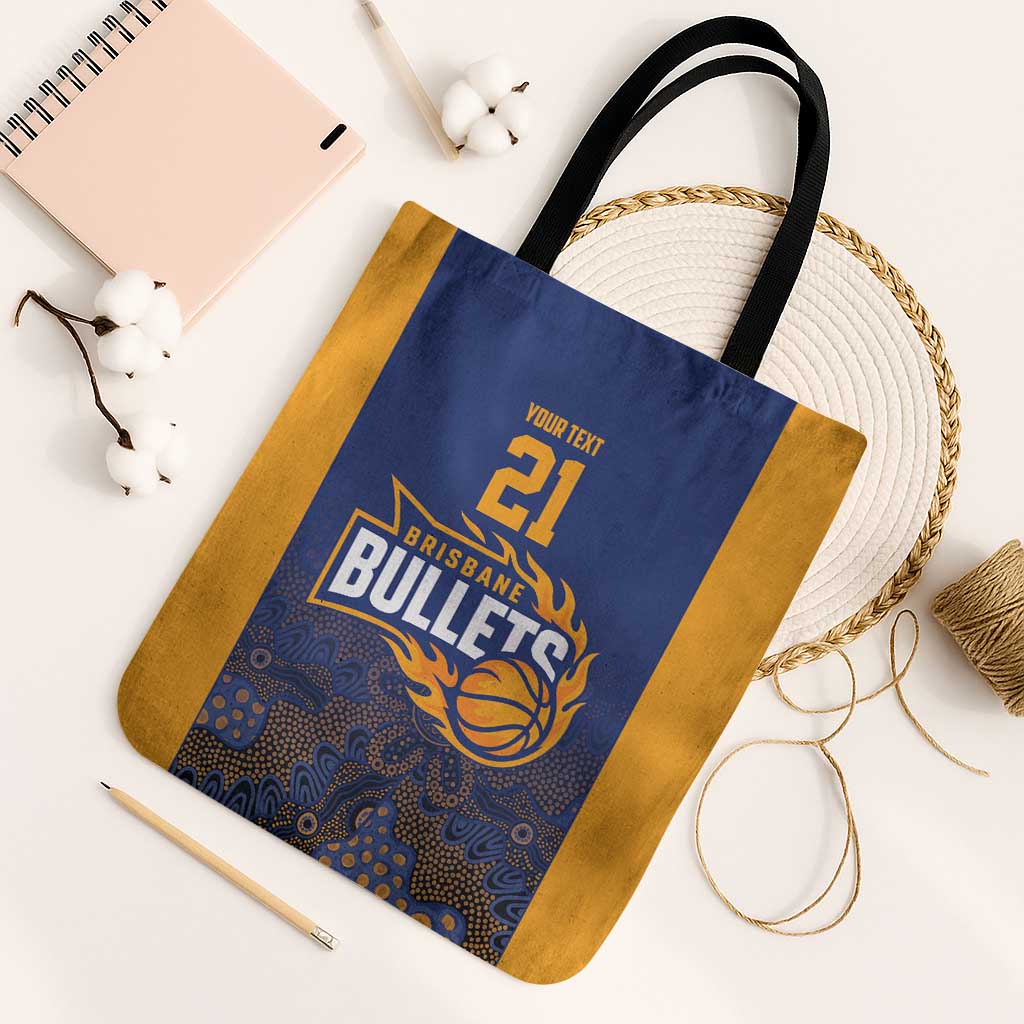 Basketball Custom Brisbane Tote Bag Simple Australian Dot Art - Aussie Hoodie